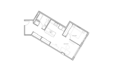 a black and white floor plan of a residence